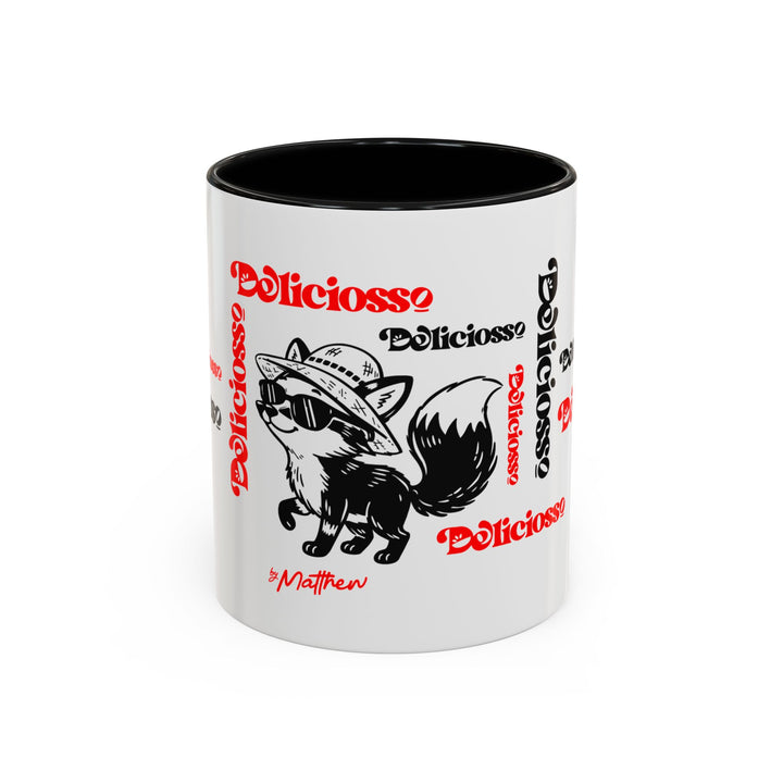 Classic Mattu mug in red and black (11oz / 15oz) — Deliciosso by Matthew